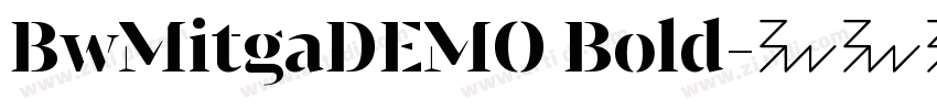 BwMitgaDEMO Bold字体转换